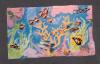 Aquatic Art Mural with colorful tropical fish and sea turtles