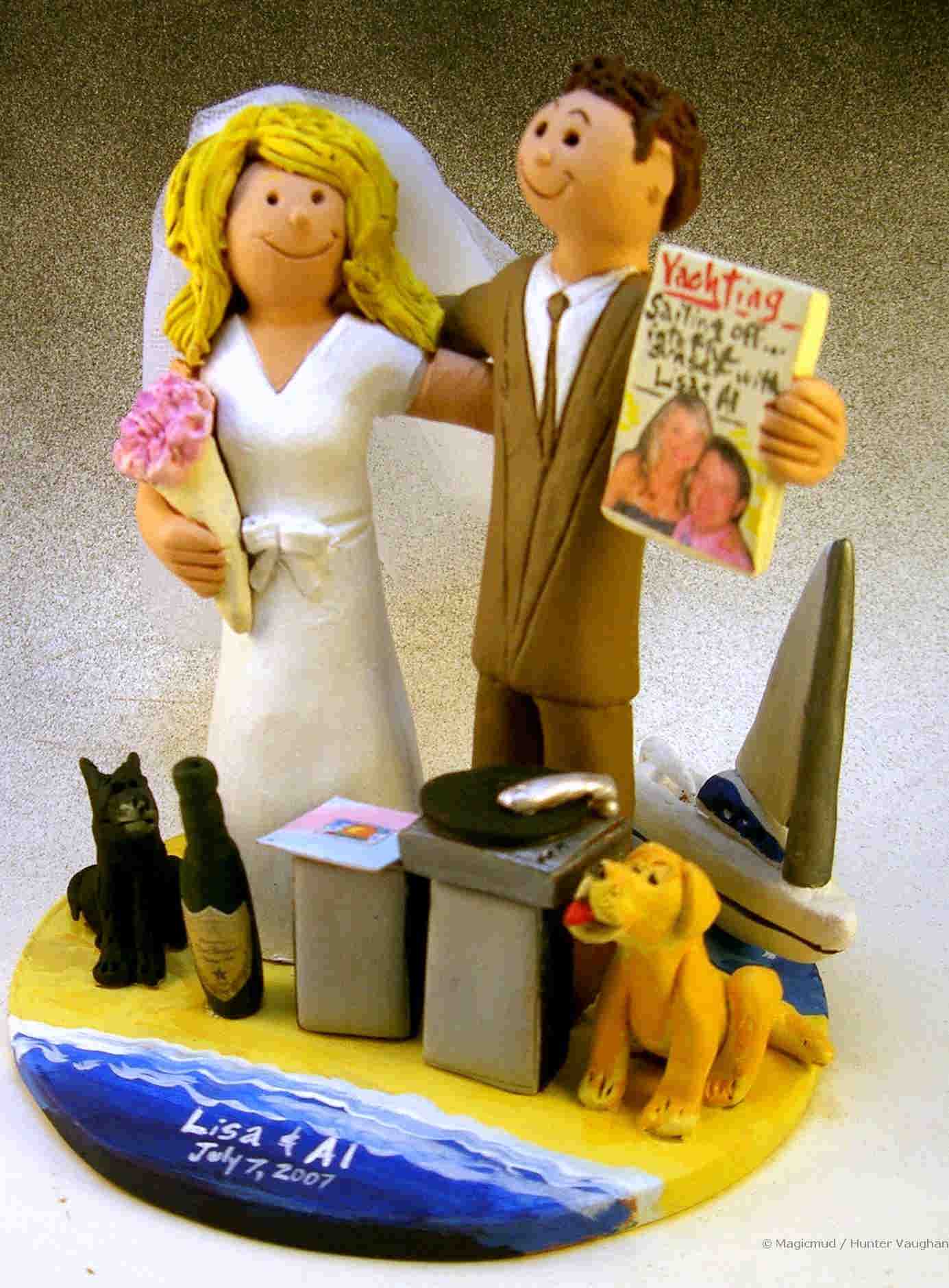 Beach Themed Wedding Cake Topper