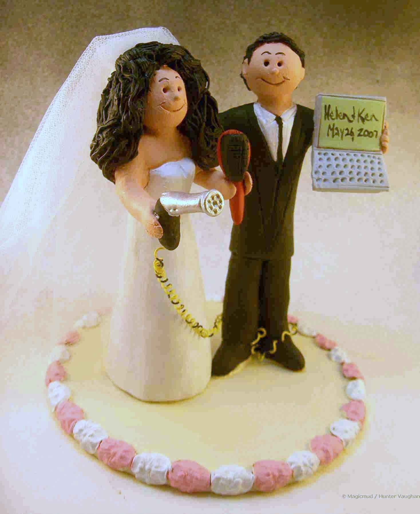 Hairdresser's Wedding Cake Topper