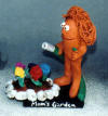 Gardening Mom Clay Figurine