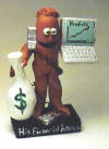  Clay Caricature of a Financier