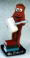 funny Clay Caricature of the Expert