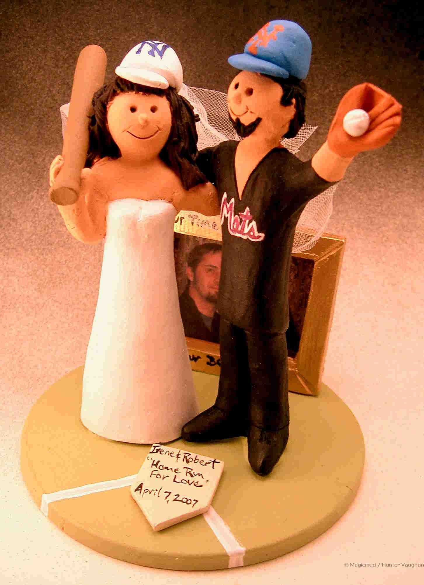 Mets Fan's Wedding Cake Topper
