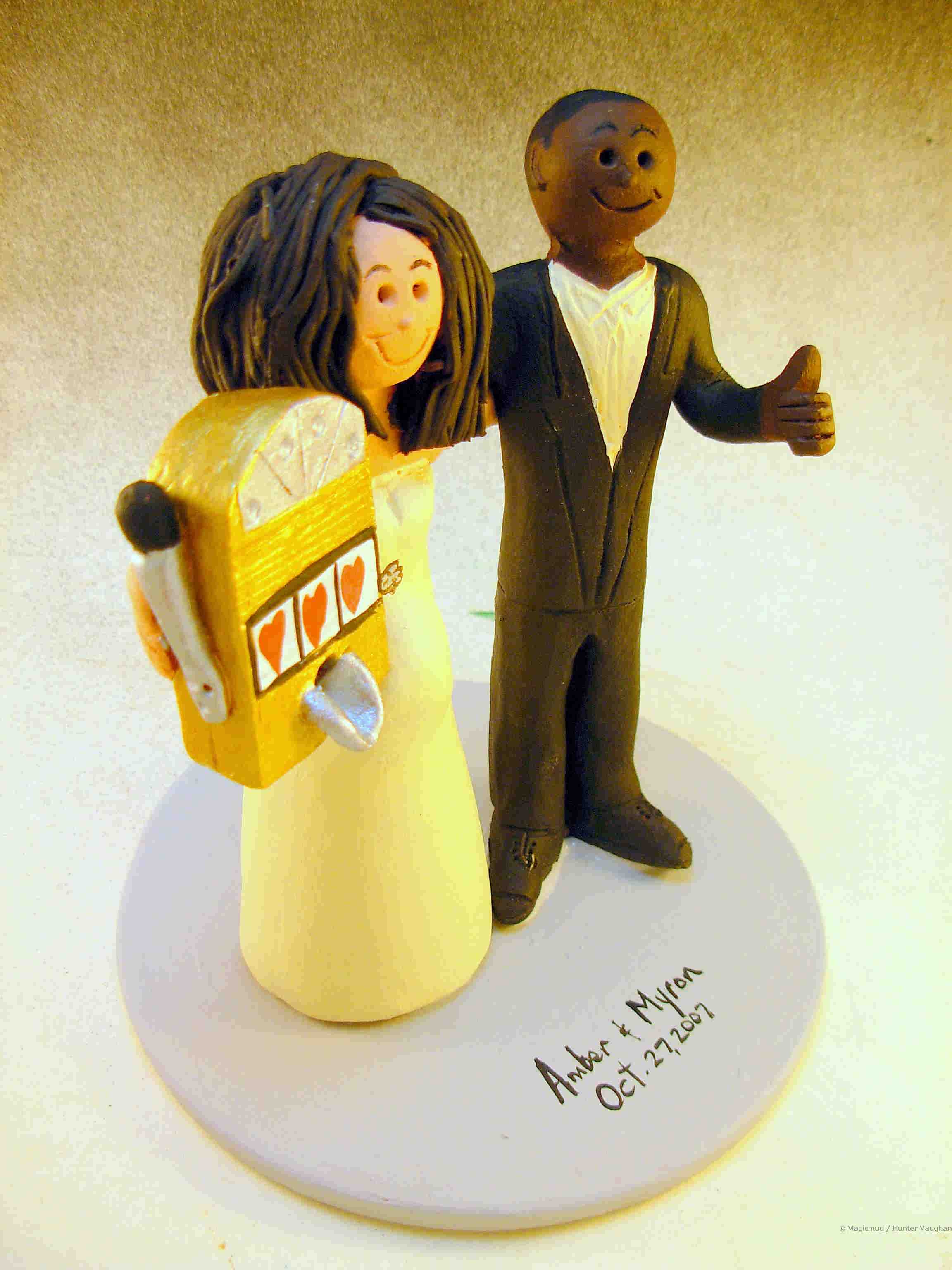 Multiracial Wedding Cake Topper