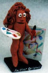 Clay Character of Artist 