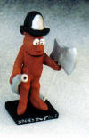  Clay Character of a Fireman