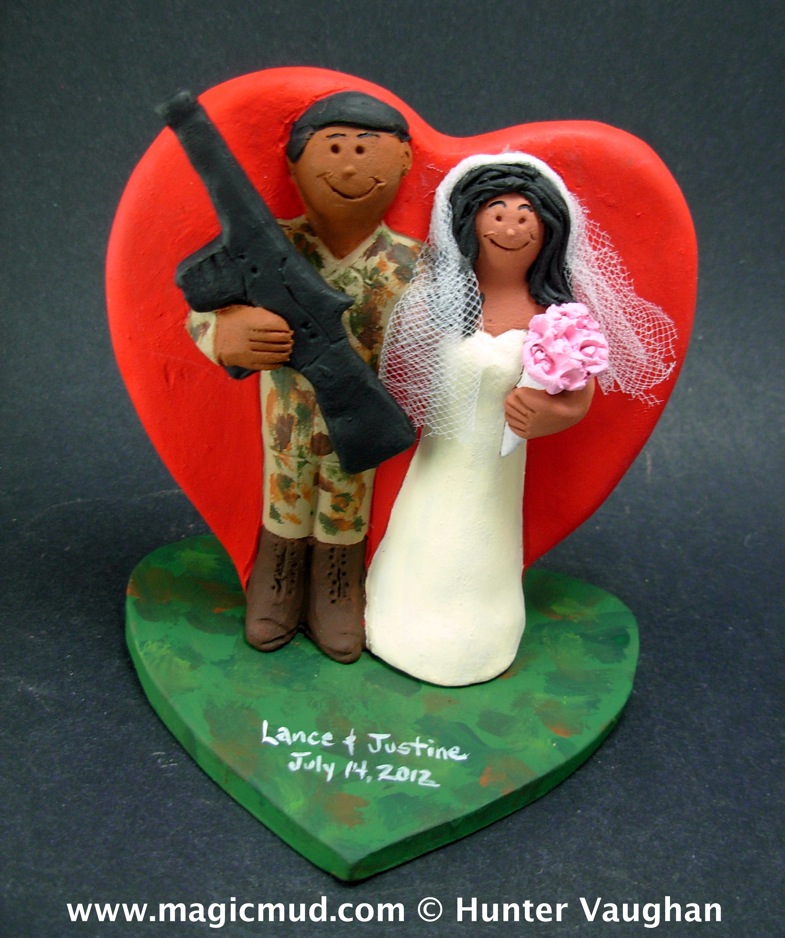 Soldier's Wedding Cake Topper