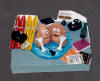 Made to order wedding gift Newleywed Dr. & wife in hot tub, with ski's, wine & medical papers