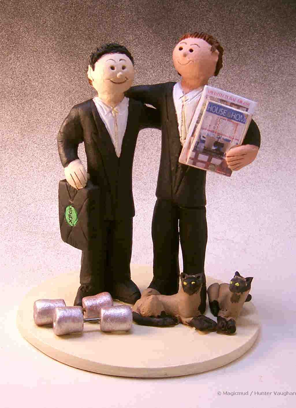 Wedding Cake Topper for Gay Couple