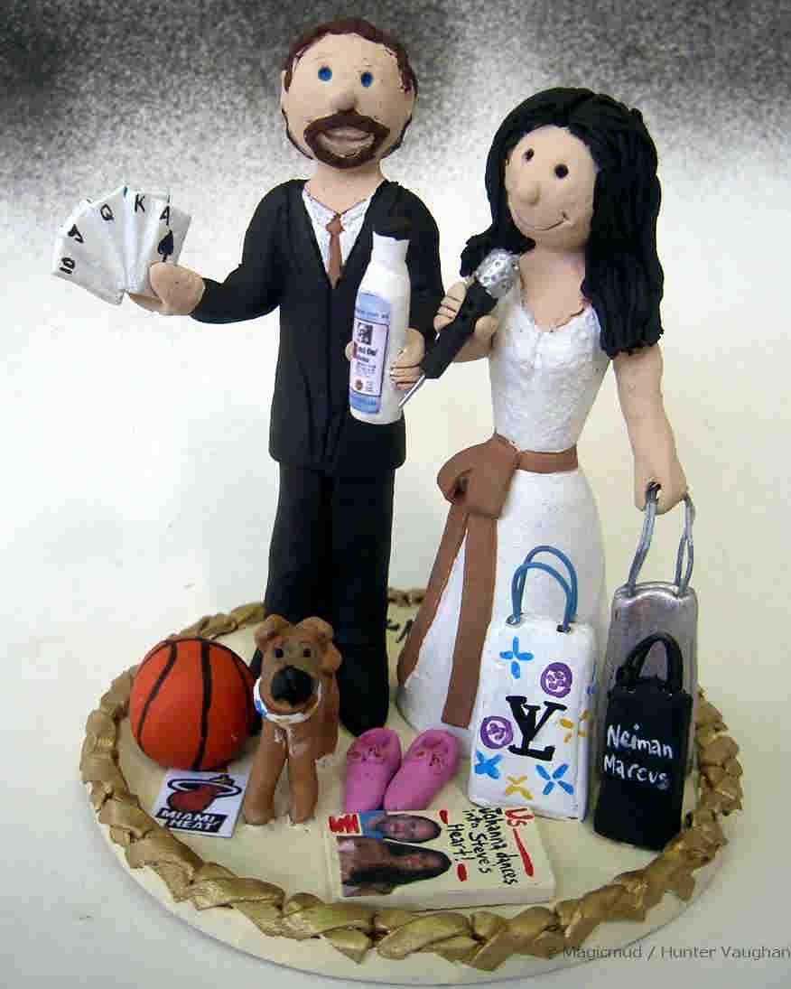 Deal yourself a winning hand with a Poker Players Wedding Cake Topper