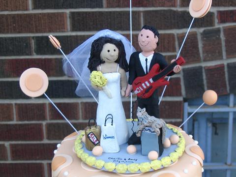  Wedding Cake Topper can be createdhere we have an Electric Guitar 