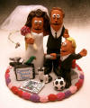 yes, even a young son can be incorporated into the wedding cake topper