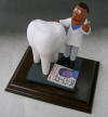 Endodontist figurine utilizing the actual dental file, a unique Dentist's gift