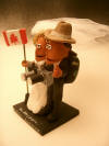 Personallized Wedding Cake Topper created for Backpacking couple