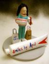 Personalized gift for a Dental Graduate!...Her name on the toothpaste tube and She's in action cleaning a set of teeth