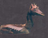Multicolored Ceramic Dragon Sculpture, totally one of a kind