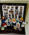 Anniversary Commemorative Caricature! The backdrop features cherished family photos.