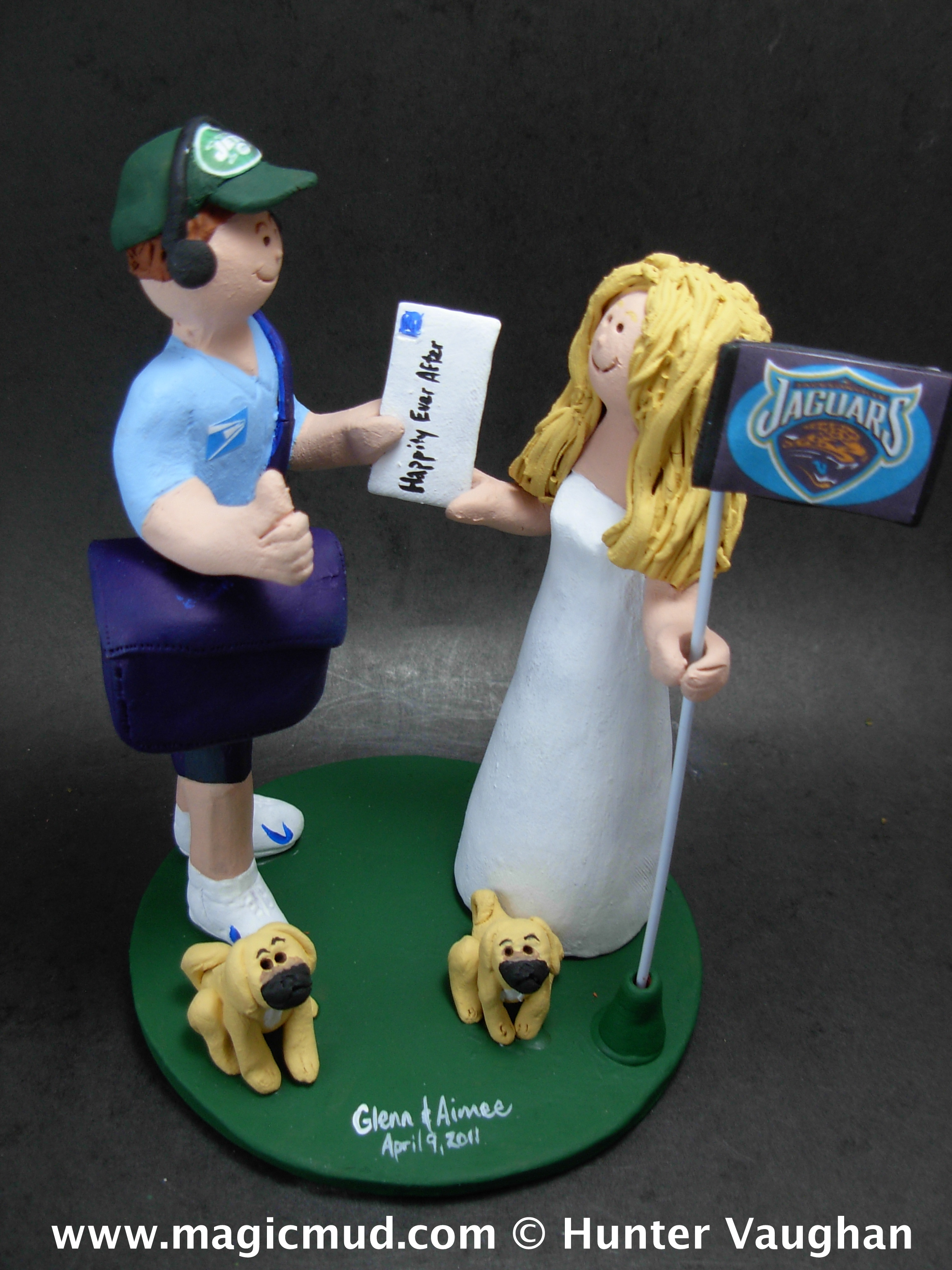 Mailman's Wedding Cake Topper