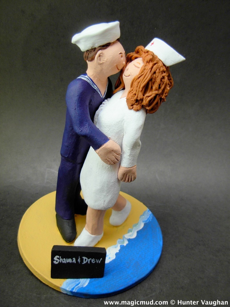 U.S. Navy Sailor's Wedding Cake Topper