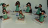 Personalized Bridesmaid's figurines, each incorporating an occupational or hobby activity, a unique keepsake for your special friends 