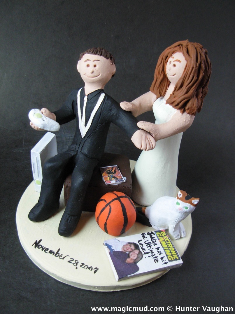 Xbox 360 Gamer Wedding Cake Topper